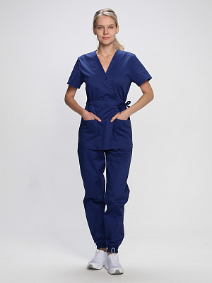 Костюм женский Сити-001 (тк.Смесовая,145) MedLine, т.синий MedLine в Нижневартовске 1