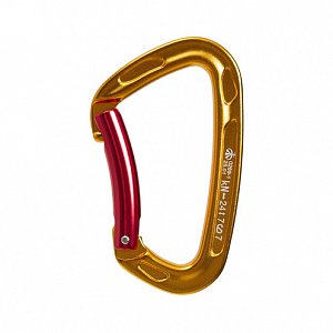Ver 0269-1.gold Карабин скалолазный с гнутой защелкой (Keylock) Vertical C в Нижневартовске