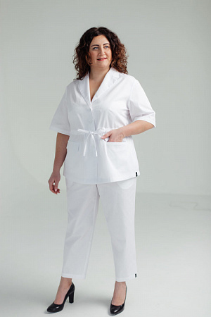 Укороченные брюки на резинке с карманами PLUS SIZE  в Нижневартовске 2