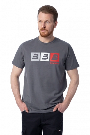Футболка Brodeks KS705, серый