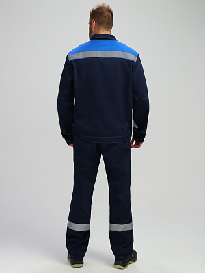 Костюм Лигор-2 СОП (тк.Саржа,250) п/к, т.синий/васильковый