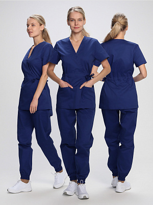 Костюм женский Сити-001 (тк.Смесовая,145) MedLine, т.синий MedLine в Нижневартовске