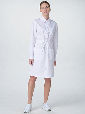 Халат женский Сансара-001 (тк.Смесовая,160) MedLine, белый MedLine в Нижневартовске 1
