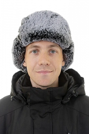 Шапка-ушанка Brodeks Extreme KM109 синий/серый мех Brodeks в Нижневартовске 3