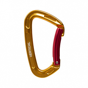 Ver 0269-1.gold Карабин скалолазный с гнутой защелкой (Keylock) Vertical C в Нижневартовске 0