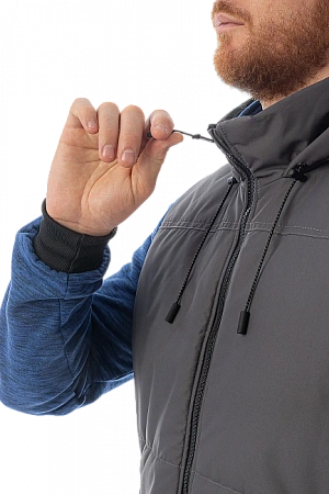 Утепленный жилет Brodeks KW 112, серый