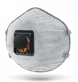 Чашеобразный респиратор с угольным слоем и клапаном (FFP2 NR D) JM-8626